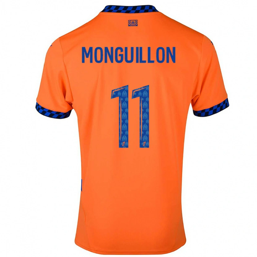 Danxen Mann Coralie Monguillon #11 Oransje Mørkeblå Tredje Sett Drakt Trøye 2024/25 Skjorter T-Skjorte
