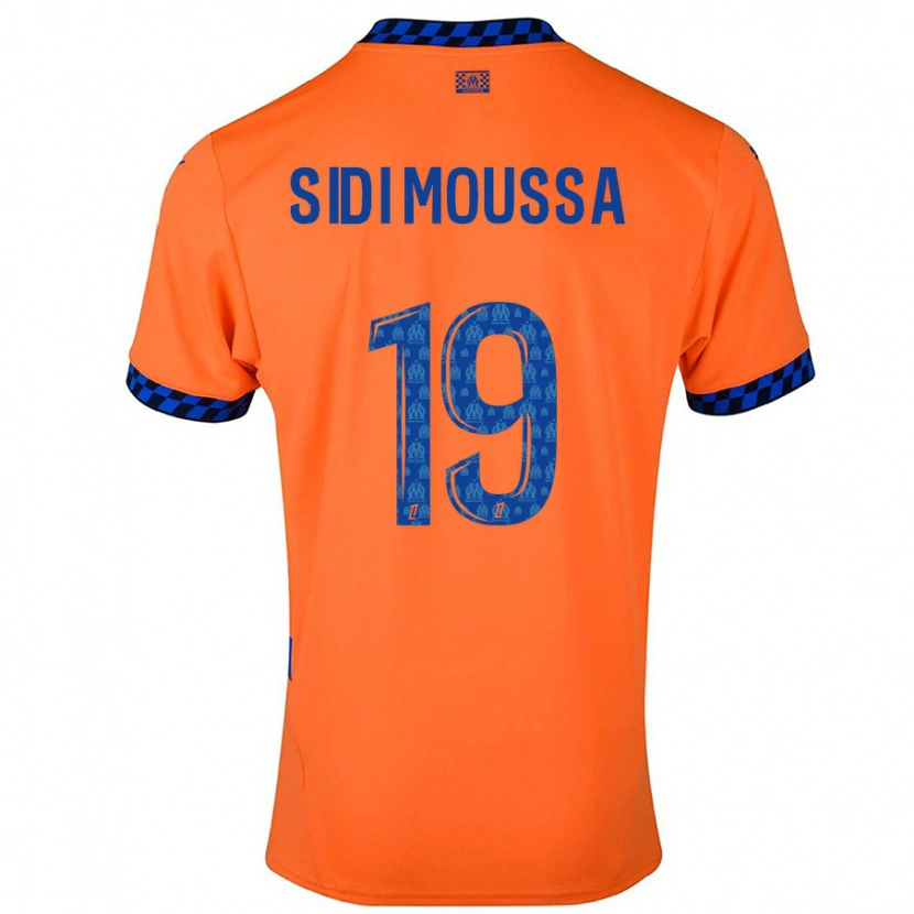 Danxen Mann Salima Sidi Moussa #19 Oransje Mørkeblå Tredje Sett Drakt Trøye 2024/25 Skjorter T-Skjorte