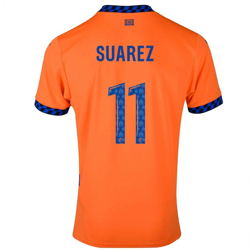 Danxen Mann Luis Suarez #11 Oransje Mørkeblå Tredje Sett Drakt Trøye 2024/25 Skjorter T-Skjorte