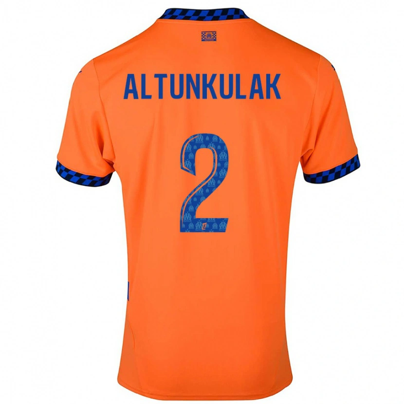 Danxen Mann Selen Altunkulak #2 Oransje Mørkeblå Tredje Sett Drakt Trøye 2024/25 Skjorter T-Skjorte