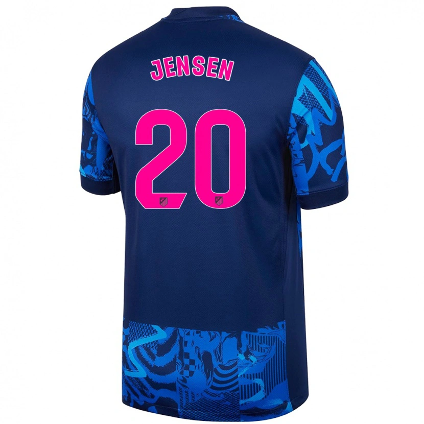 Danxen Mann Synne Jensen #20 Kongeblå Tredje Sett Drakt Trøye 2024/25 Skjorter T-Skjorte