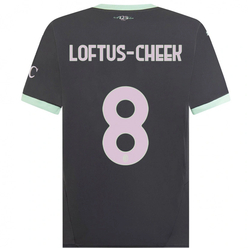 Danxen Mann Ruben Loftus-Cheek #8 Grå Tredje Sett Drakt Trøye 2024/25 Skjorter T-Skjorte