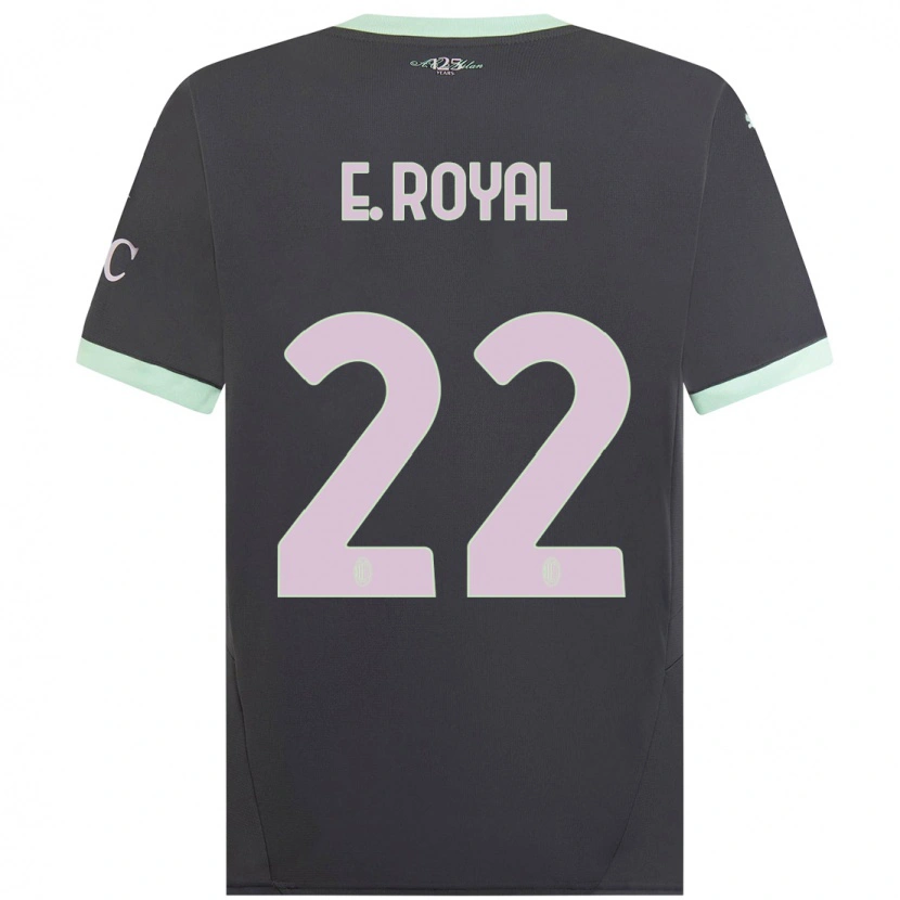Danxen Mann Emerson Royal #22 Grå Tredje Sett Drakt Trøye 2024/25 Skjorter T-Skjorte