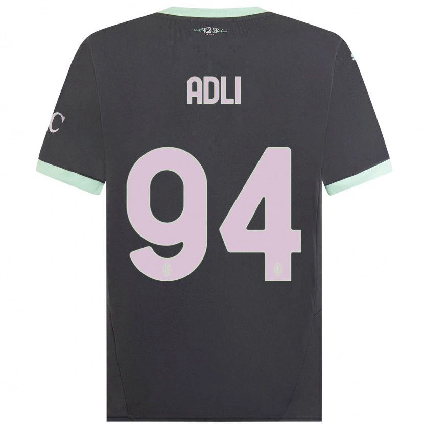 Danxen Mann Yacine Adli #94 Grå Tredje Sett Drakt Trøye 2024/25 Skjorter T-Skjorte