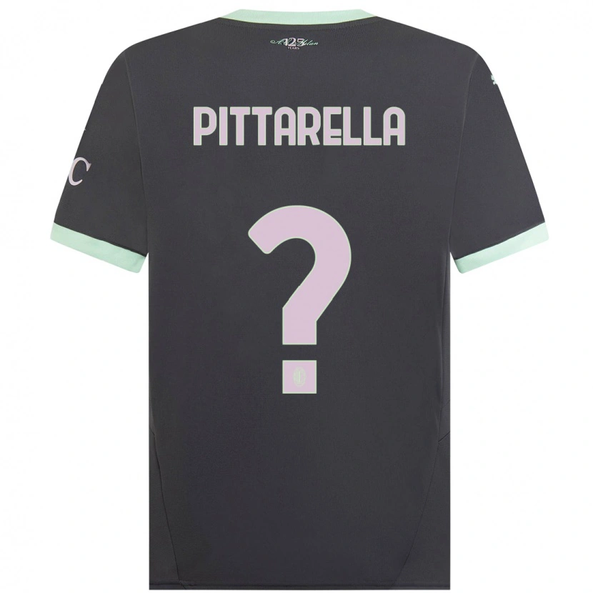 Danxen Mann Matteo Pittarella #0 Grå Tredje Sett Drakt Trøye 2024/25 Skjorter T-Skjorte