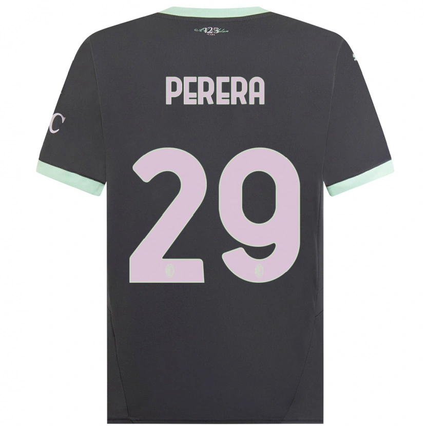 Danxen Mann Nirash Perera #29 Grå Tredje Sett Drakt Trøye 2024/25 Skjorter T-Skjorte