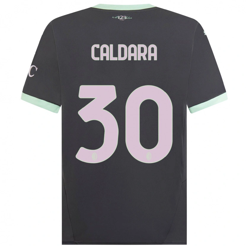 Danxen Mann Mattia Caldara #30 Grå Tredje Sett Drakt Trøye 2024/25 Skjorter T-Skjorte
