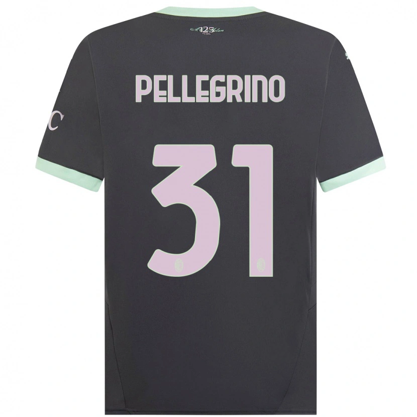 Danxen Mann Marco Pellegrino #31 Grå Tredje Sett Drakt Trøye 2024/25 Skjorter T-Skjorte