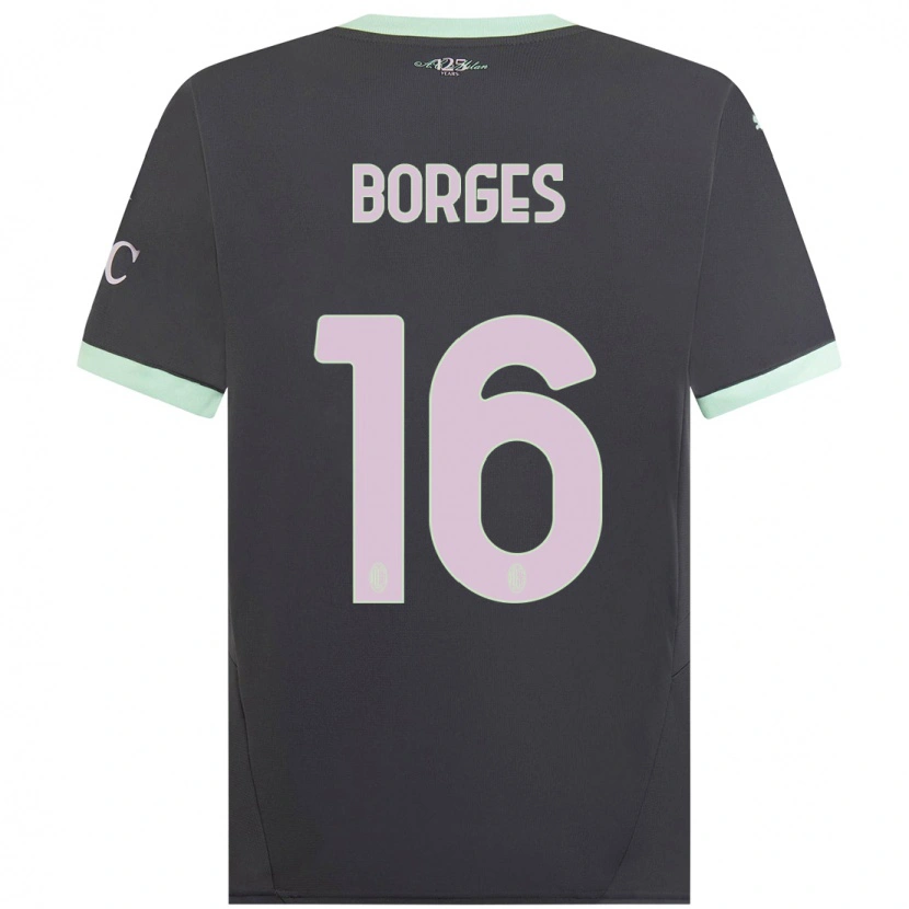 Danxen Mann Lenny Borges #16 Grå Tredje Sett Drakt Trøye 2024/25 Skjorter T-Skjorte