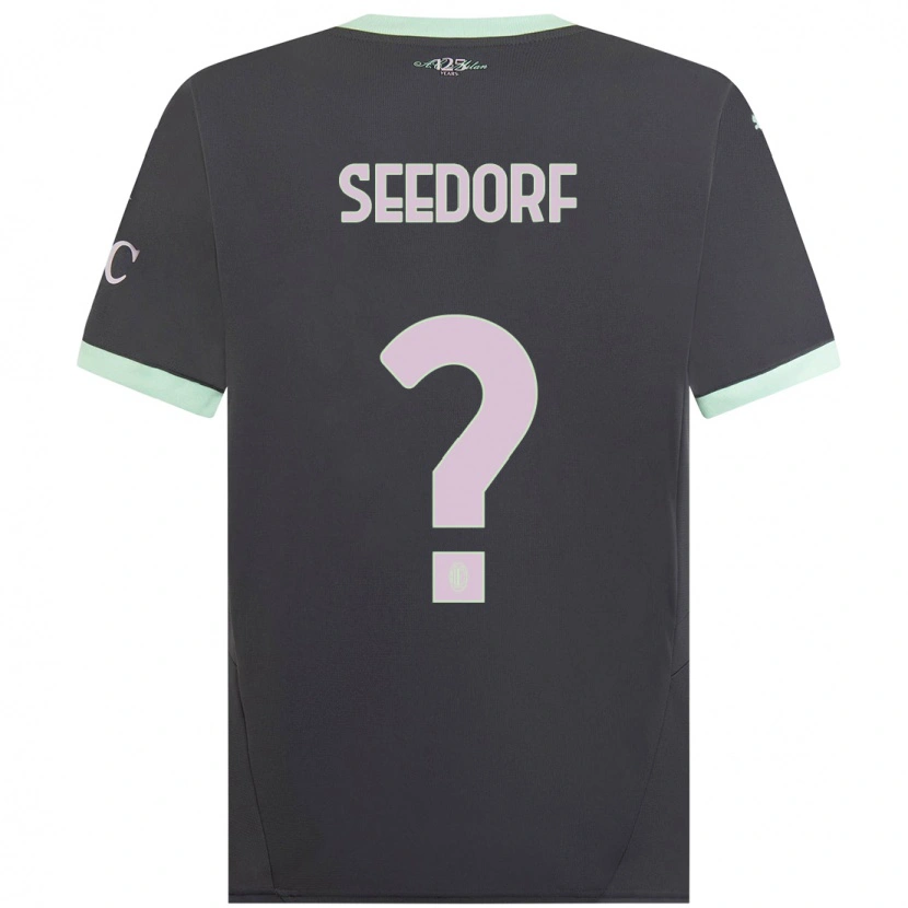 Danxen Mann Denzel Viana Seedorf #0 Grå Tredje Sett Drakt Trøye 2024/25 Skjorter T-Skjorte