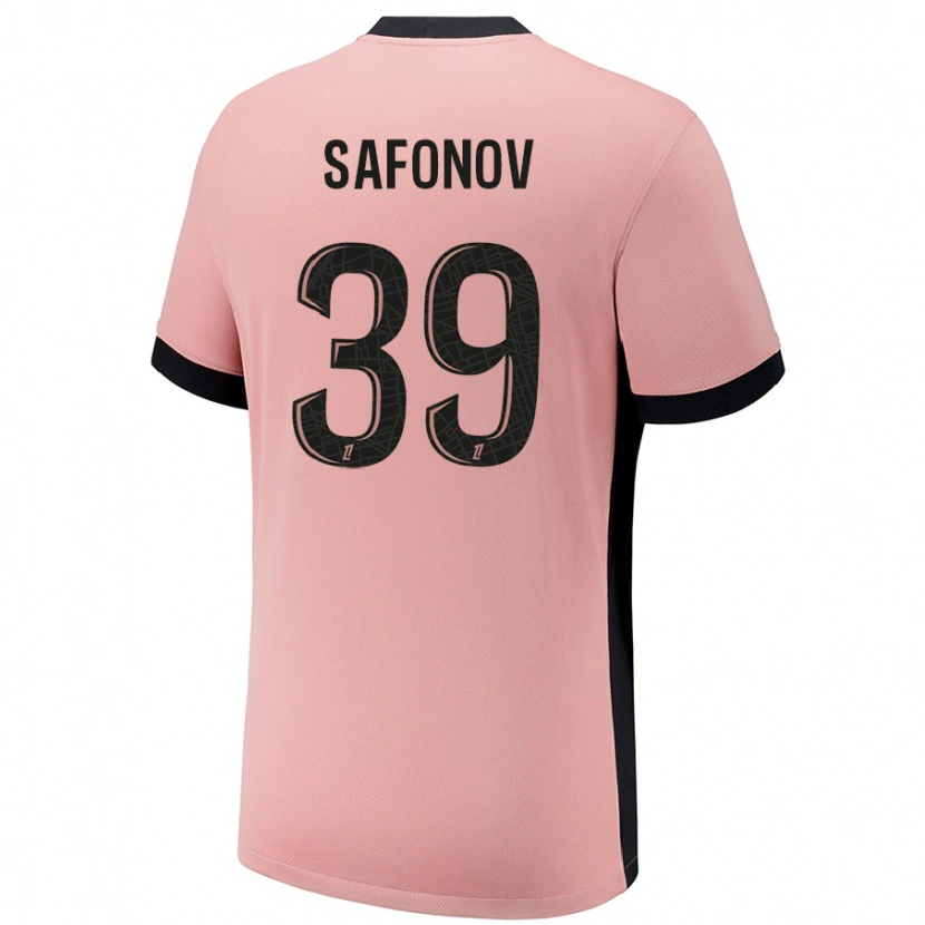 Danxen Mann Matvey Safonov #39 Rust Rosa Tredje Sett Drakt Trøye 2024/25 Skjorter T-Skjorte