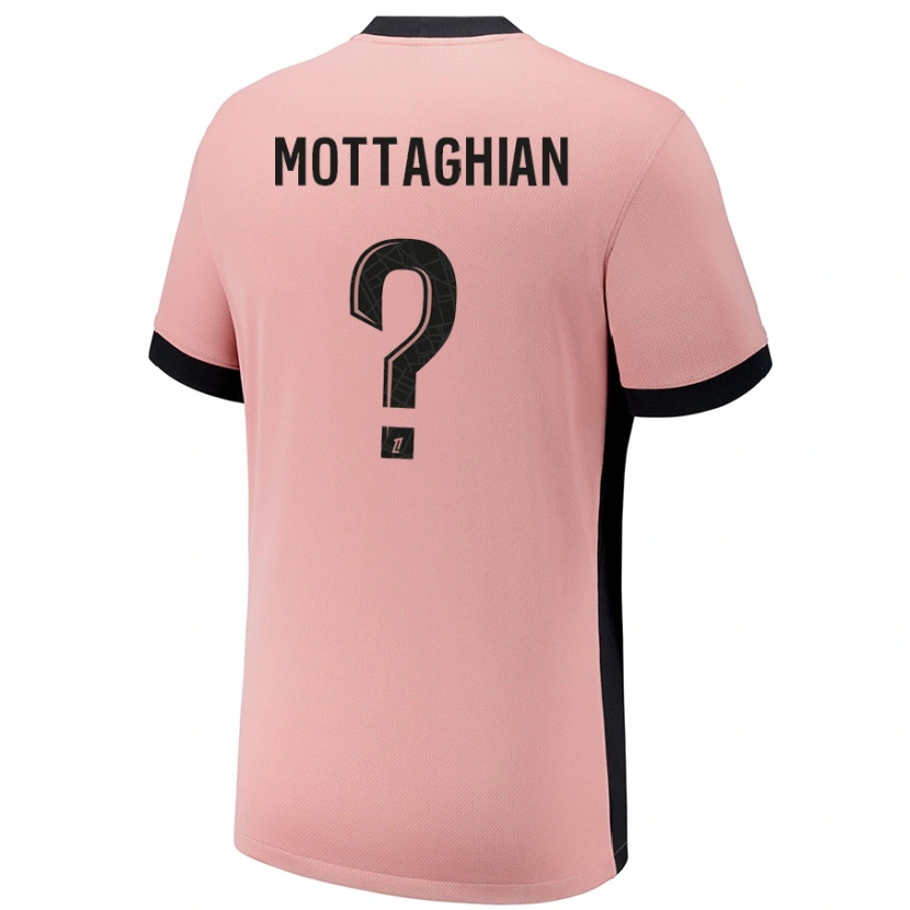 Danxen Mann Keyvan Mottaghian #0 Rust Rosa Tredje Sett Drakt Trøye 2024/25 Skjorter T-Skjorte