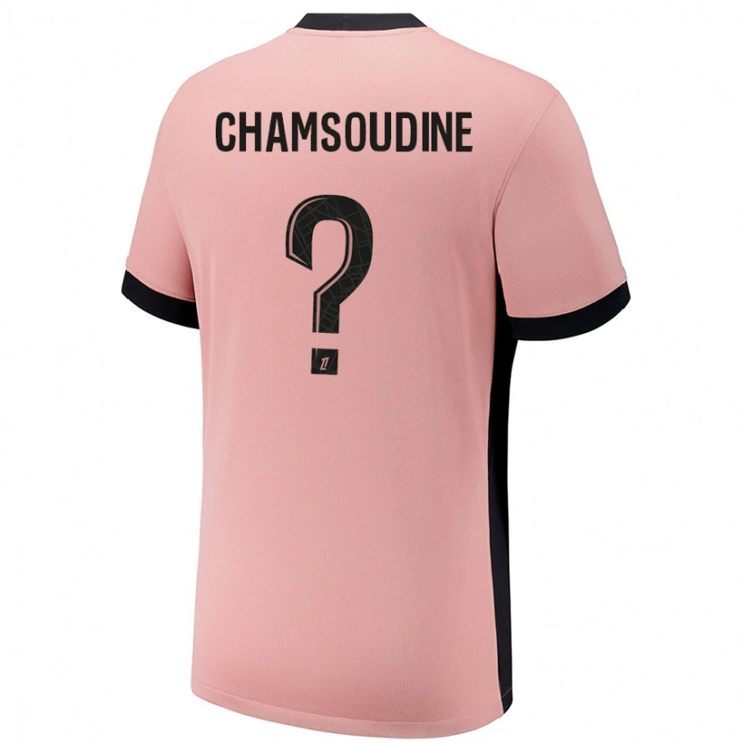 Danxen Mann Hanna'a Chamsoudine #0 Rust Rosa Tredje Sett Drakt Trøye 2024/25 Skjorter T-Skjorte