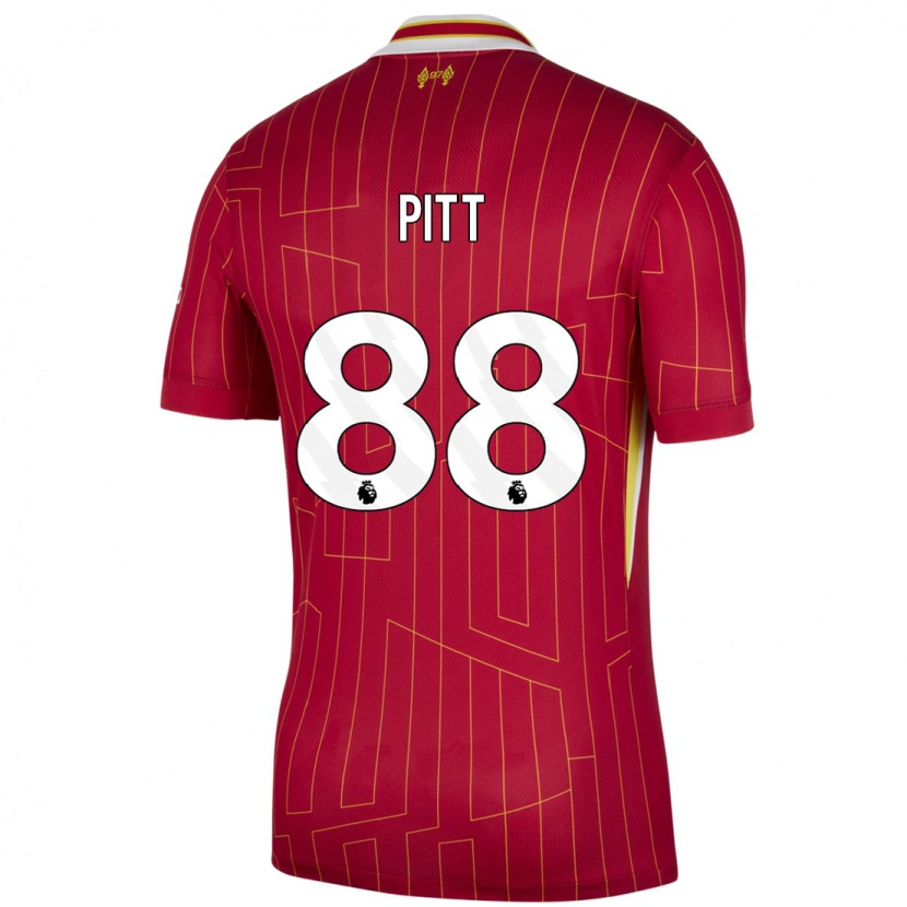 Danxen Dame Lucas Pitt #88 Rød Gul Hvit Hjemmetrøye Drakt Trøye 2024/25 Skjorter T-Skjorte