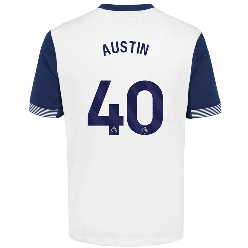 Danxen Dame Brandon Austin #40 Hvit Blå Hjemmetrøye Drakt Trøye 2024/25 Skjorter T-Skjorte