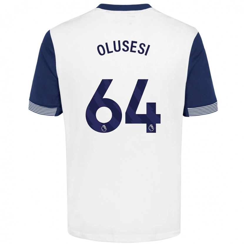 Danxen Dame Callum Olusesi #64 Hvit Blå Hjemmetrøye Drakt Trøye 2024/25 Skjorter T-Skjorte