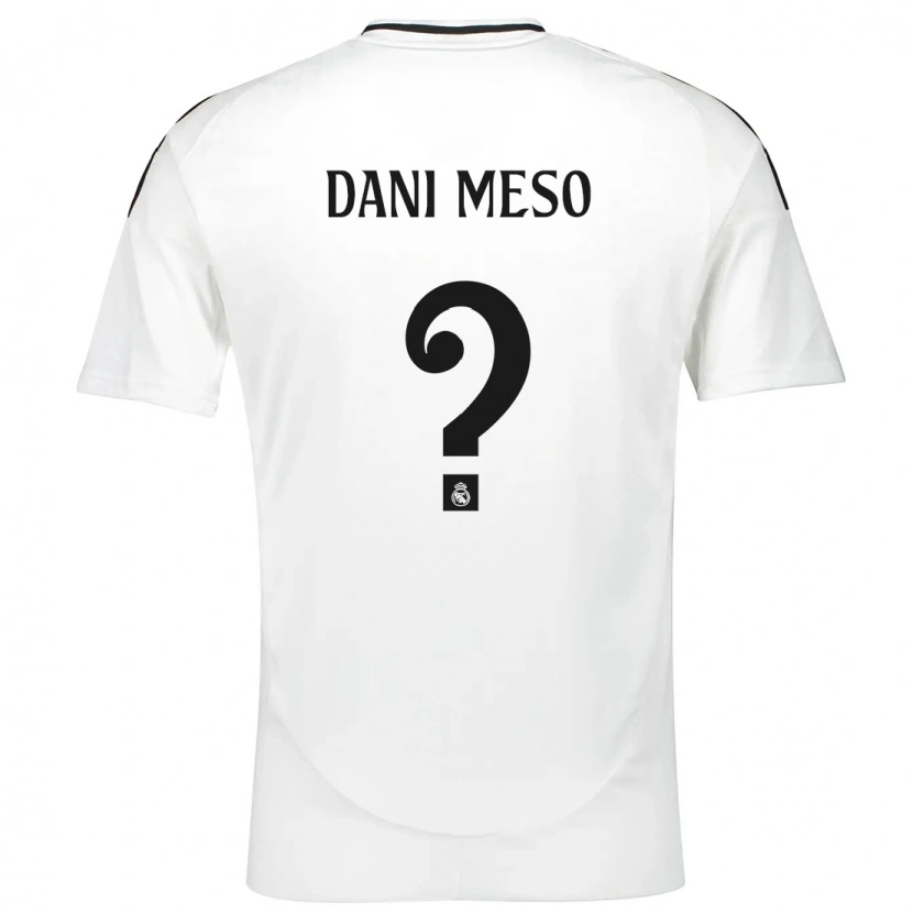 Danxen Dame Dani Meso #0 Hvit Hjemmetrøye Drakt Trøye 2024/25 Skjorter T-Skjorte