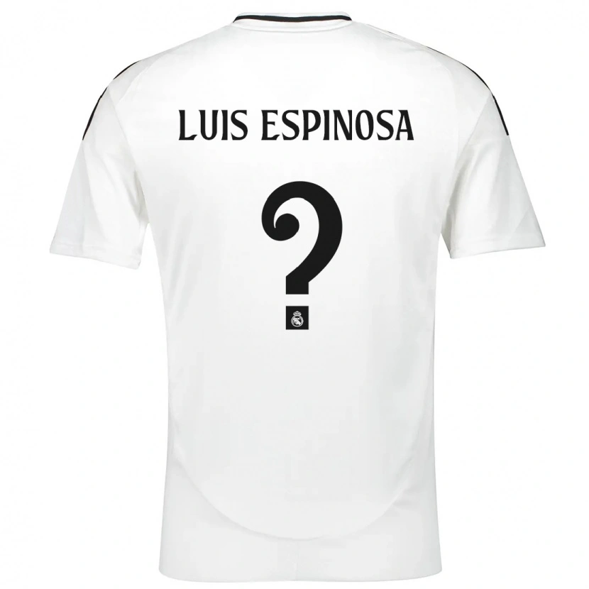 Danxen Dame José Luis Espinosa #0 Hvit Hjemmetrøye Drakt Trøye 2024/25 Skjorter T-Skjorte