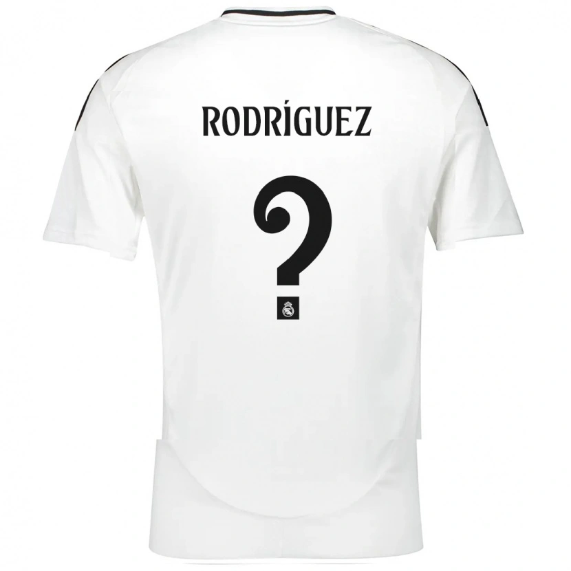 Danxen Dame Álvaro Rodríguez #0 Hvit Hjemmetrøye Drakt Trøye 2024/25 Skjorter T-Skjorte
