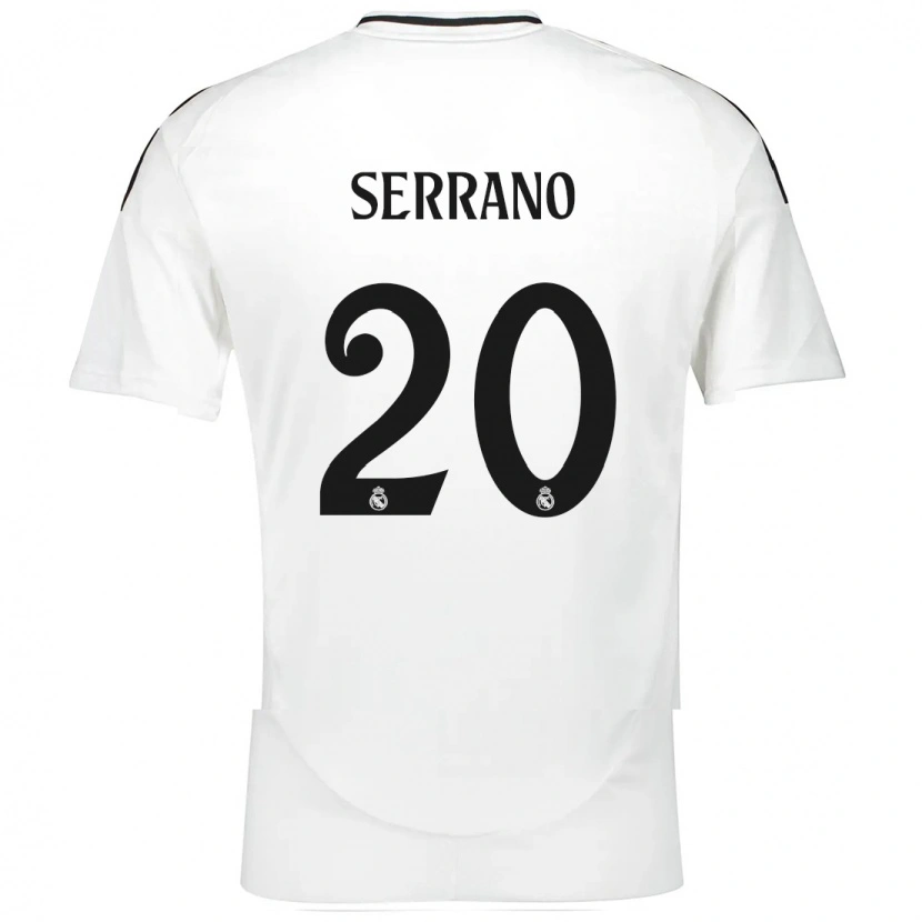 Danxen Dame Manu Serrano #20 Hvit Hjemmetrøye Drakt Trøye 2024/25 Skjorter T-Skjorte