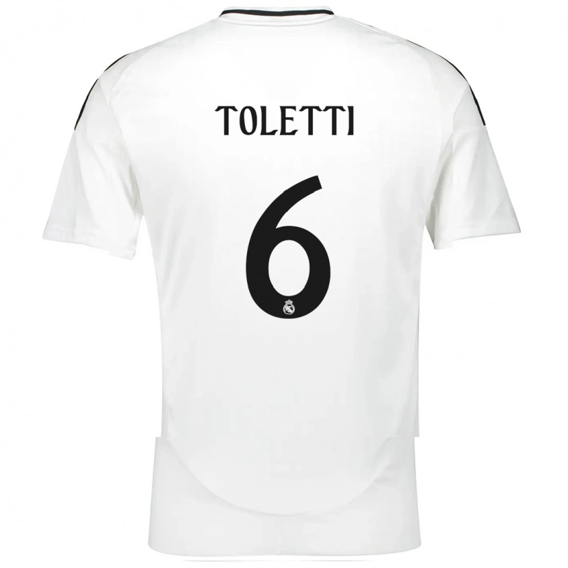 Danxen Dame Sandie Toletti #6 Hvit Hjemmetrøye Drakt Trøye 2024/25 Skjorter T-Skjorte