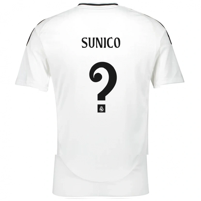 Danxen Dame Guillermo Sunico #0 Hvit Hjemmetrøye Drakt Trøye 2024/25 Skjorter T-Skjorte