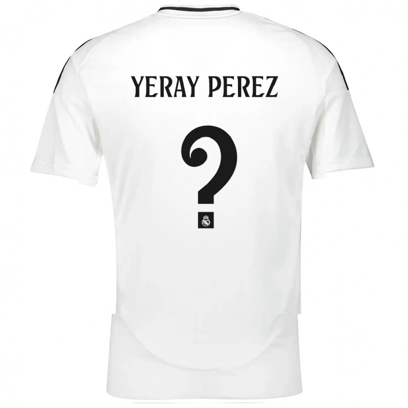 Danxen Dame Yeray Perez #0 Hvit Hjemmetrøye Drakt Trøye 2024/25 Skjorter T-Skjorte