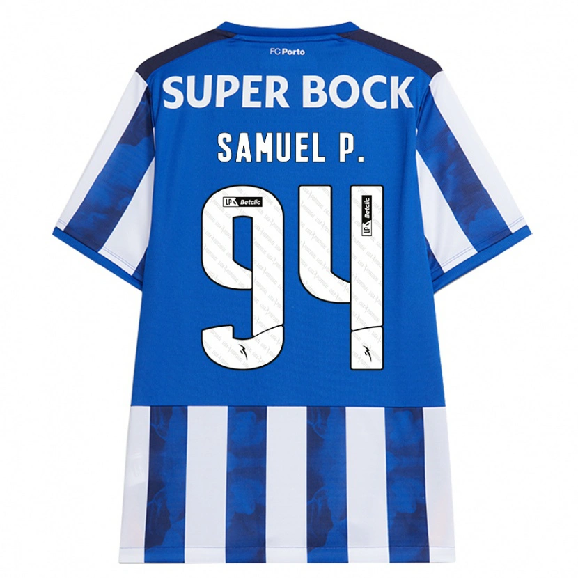 Danxen Dame Samuel Portugal #94 Blå Hvit Hjemmetrøye Drakt Trøye 2024/25 Skjorter T-Skjorte