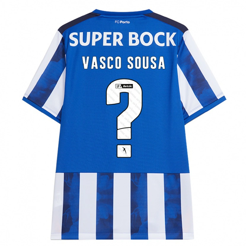 Danxen Dame Vasco Sousa #0 Blå Hvit Hjemmetrøye Drakt Trøye 2024/25 Skjorter T-Skjorte