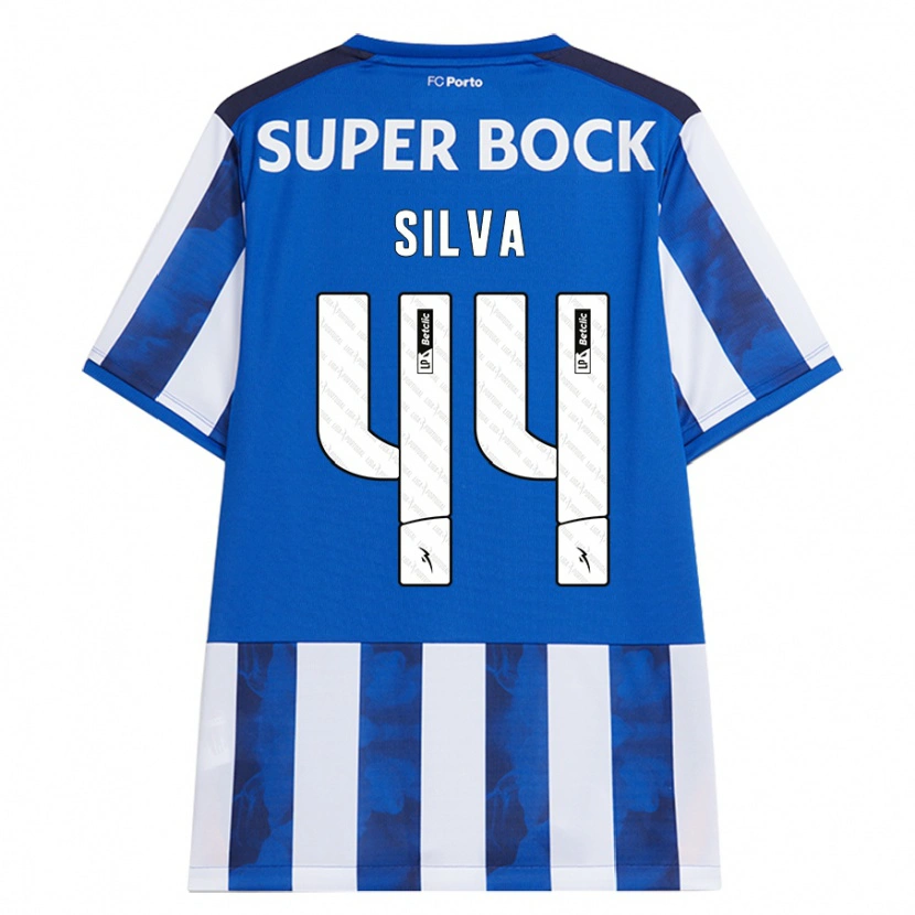 Danxen Dame Felipe Silva #44 Blå Hvit Hjemmetrøye Drakt Trøye 2024/25 Skjorter T-Skjorte