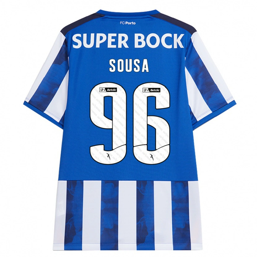 Danxen Dame Filipe Sousa #96 Blå Hvit Hjemmetrøye Drakt Trøye 2024/25 Skjorter T-Skjorte
