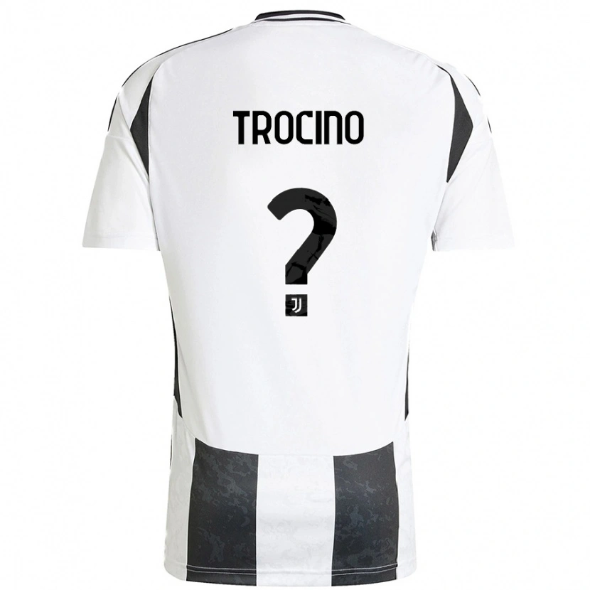 Danxen Dame Luca Trocino #0 Hvit Svart Hjemmetrøye Drakt Trøye 2024/25 Skjorter T-Skjorte