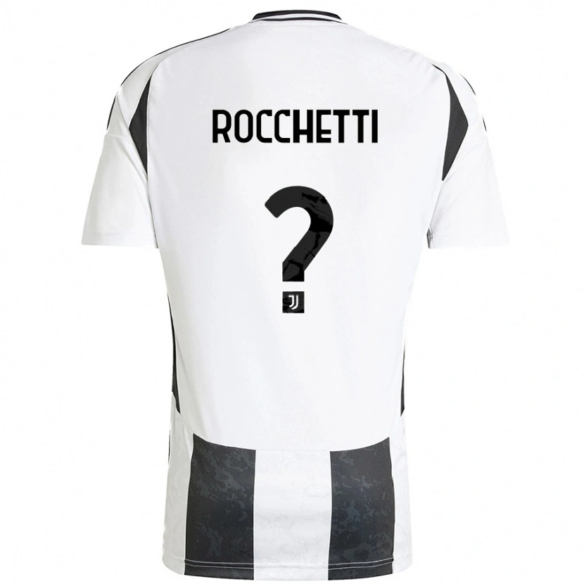 Danxen Dame Edoardo Rocchetti #0 Hvit Svart Hjemmetrøye Drakt Trøye 2024/25 Skjorter T-Skjorte