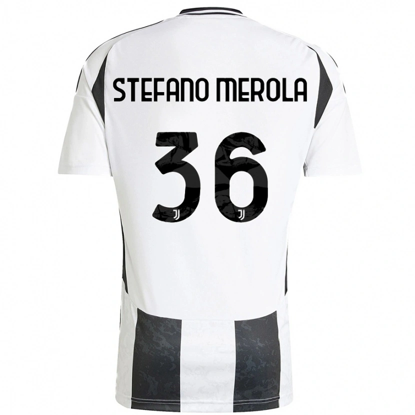 Danxen Dame Antonio Stefano Merola #36 Hvit Svart Hjemmetrøye Drakt Trøye 2024/25 Skjorter T-Skjorte