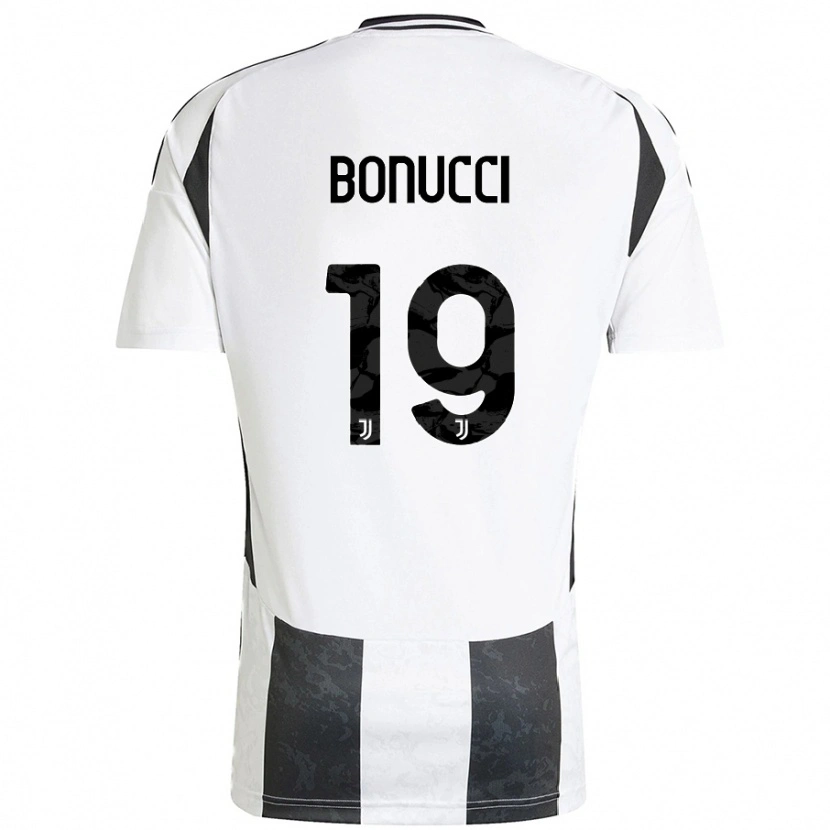 Danxen Dame Leonardo Bonucci #19 Hvit Svart Hjemmetrøye Drakt Trøye 2024/25 Skjorter T-Skjorte