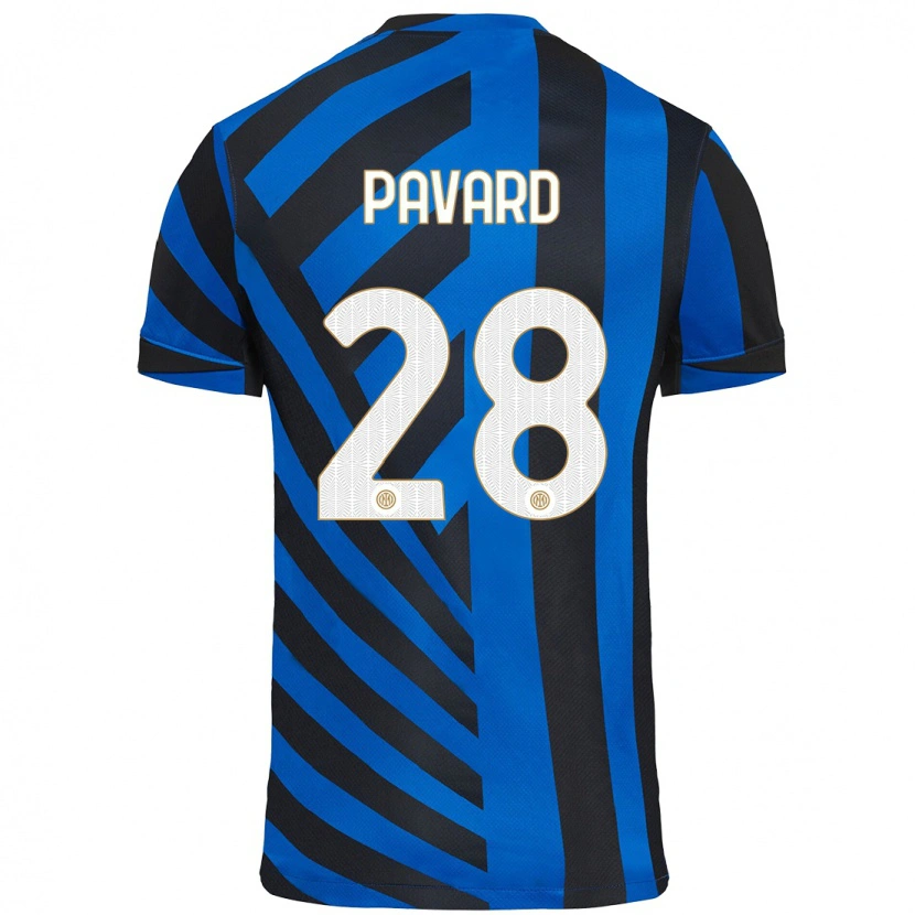 Danxen Dame Benjamin Pavard #28 Blå Svart Hjemmetrøye Drakt Trøye 2024/25 Skjorter T-Skjorte