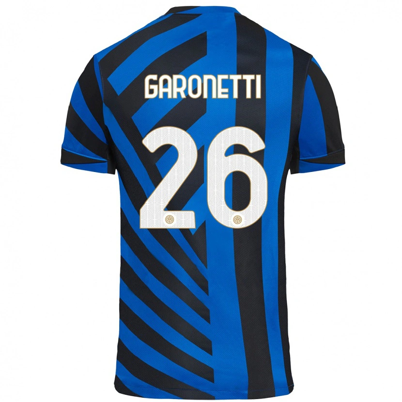 Danxen Dame Gabriele Garonetti #26 Blå Svart Hjemmetrøye Drakt Trøye 2024/25 Skjorter T-Skjorte