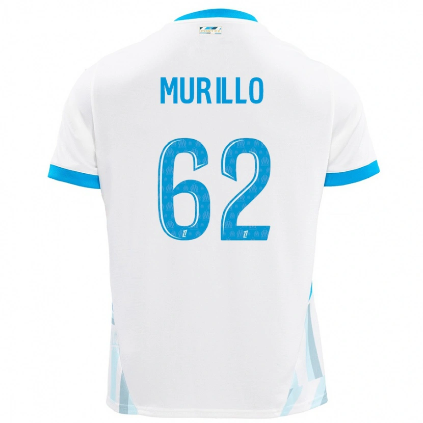 Danxen Dame Amir Murillo #62 Hvit Himmelblå Hjemmetrøye Drakt Trøye 2024/25 Skjorter T-Skjorte