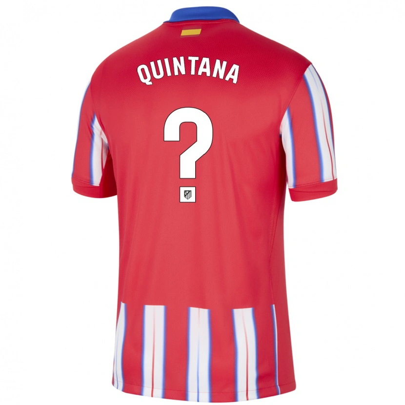 Danxen Dame Nacho Quintana #0 Rød Hvit Blå Hjemmetrøye Drakt Trøye 2024/25 Skjorter T-Skjorte
