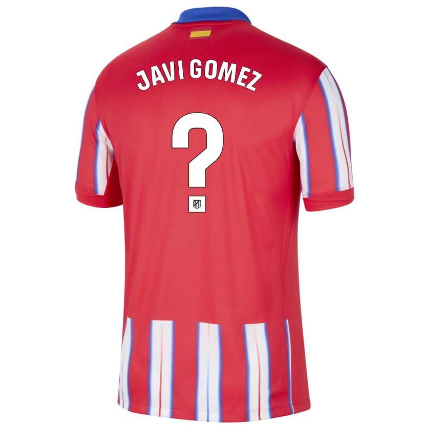 Danxen Dame Javi Gomez #0 Rød Hvit Blå Hjemmetrøye Drakt Trøye 2024/25 Skjorter T-Skjorte