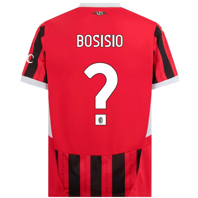Danxen Dame Josue Bosisio #0 Rød Svart Hjemmetrøye Drakt Trøye 2024/25 Skjorter T-Skjorte
