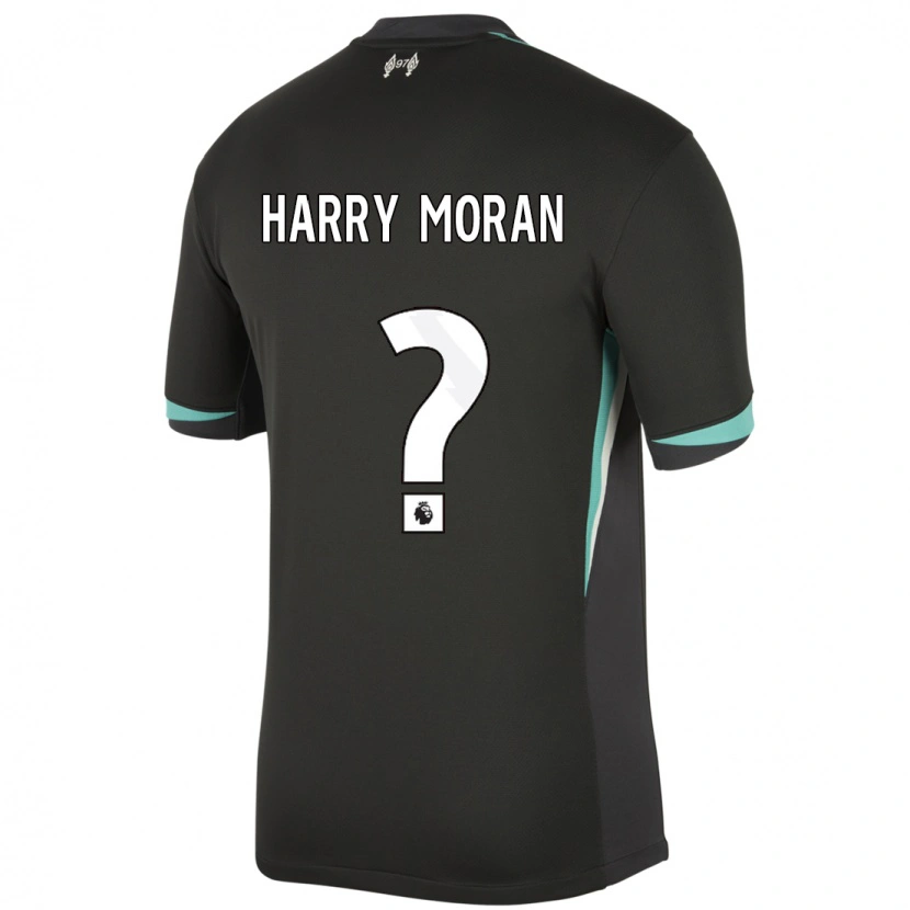 Danxen Dame Harry Moran #0 Svart Antrasitt Hvit Bortetrøye Drakt Trøye 2024/25 Skjorter T-Skjorte