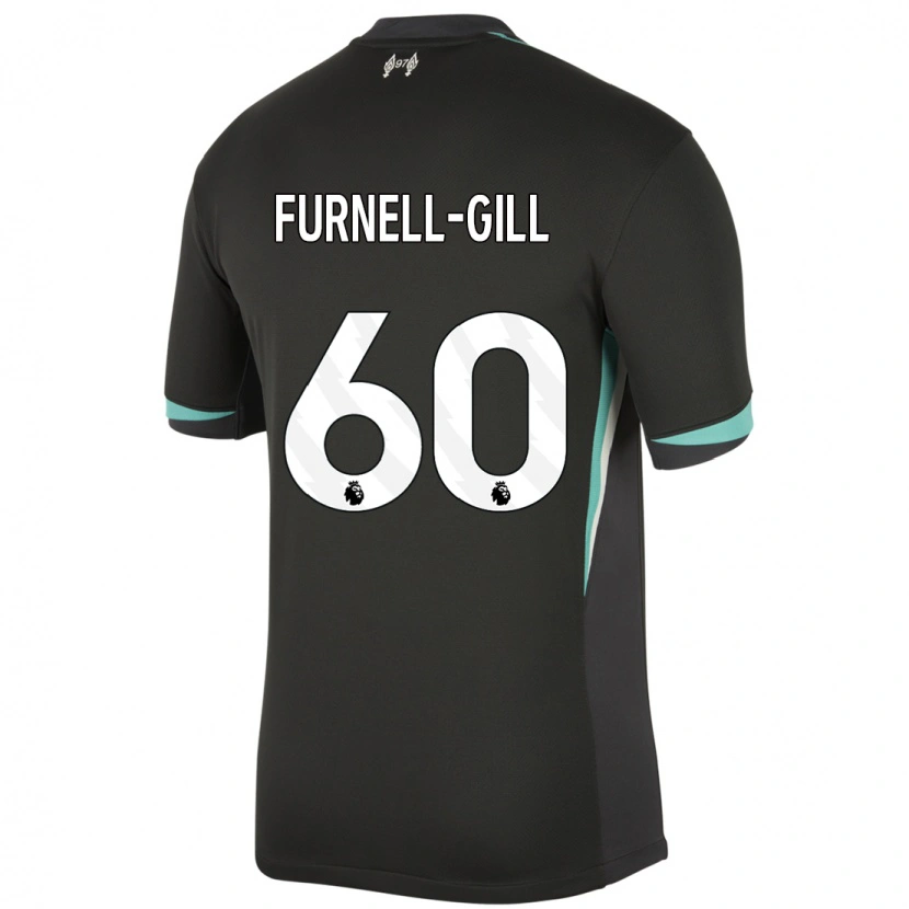 Danxen Dame Luca Furnell-Gill #60 Svart Antrasitt Hvit Bortetrøye Drakt Trøye 2024/25 Skjorter T-Skjorte