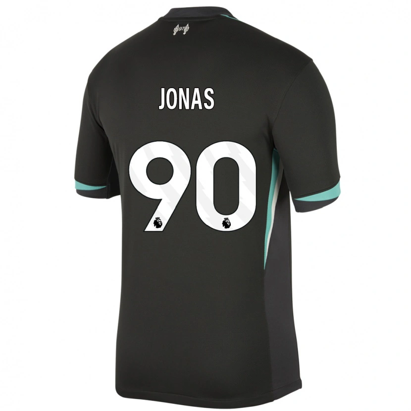 Danxen Dame Lee Jonas #90 Svart Antrasitt Hvit Bortetrøye Drakt Trøye 2024/25 Skjorter T-Skjorte