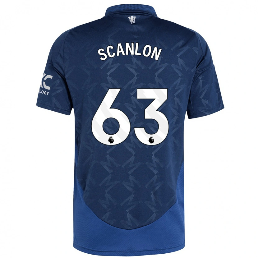Danxen Dame James Scanlon #63 Indigo Bortetrøye Drakt Trøye 2024/25 Skjorter T-Skjorte