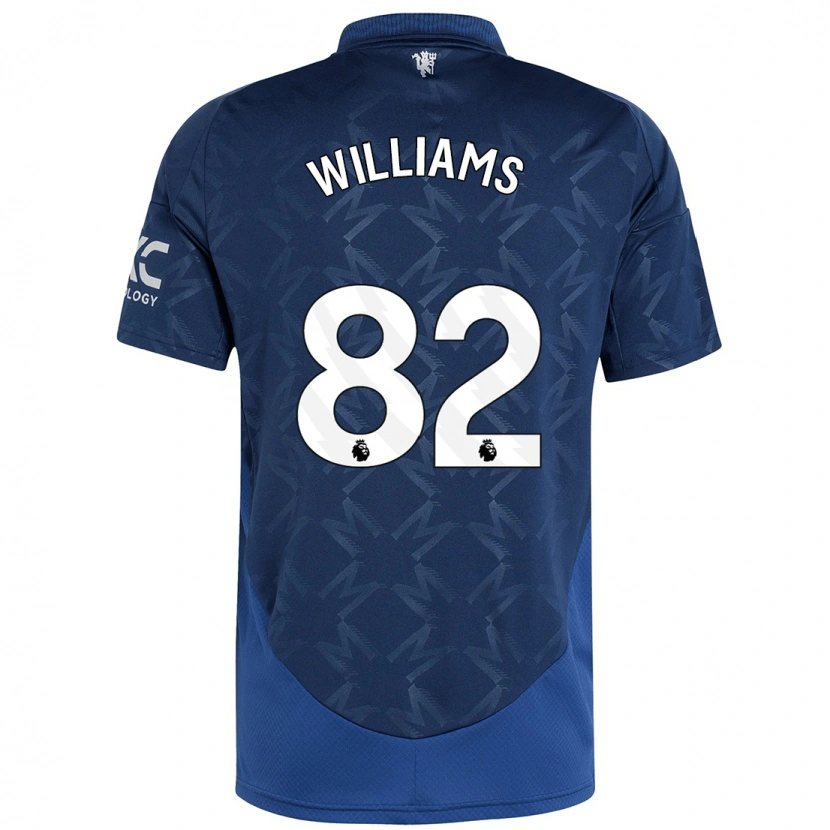 Danxen Dame Ethan Williams #82 Indigo Bortetrøye Drakt Trøye 2024/25 Skjorter T-Skjorte