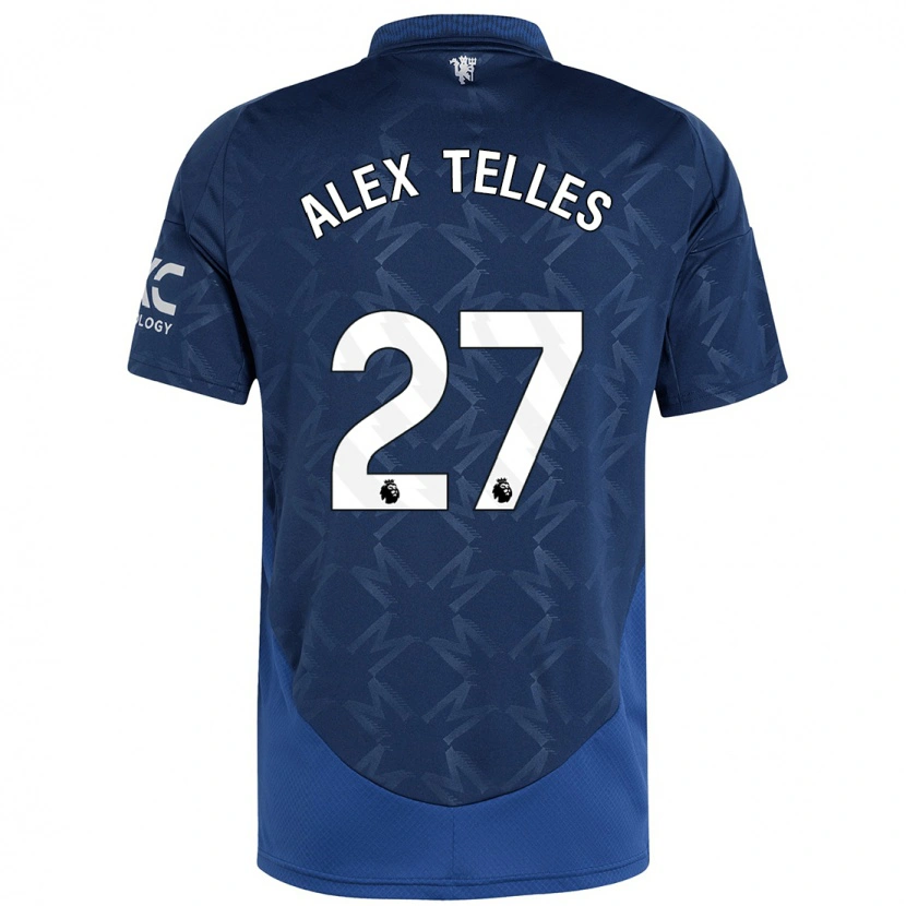 Danxen Dame Alex Nicolao Telles #27 Indigo Bortetrøye Drakt Trøye 2024/25 Skjorter T-Skjorte