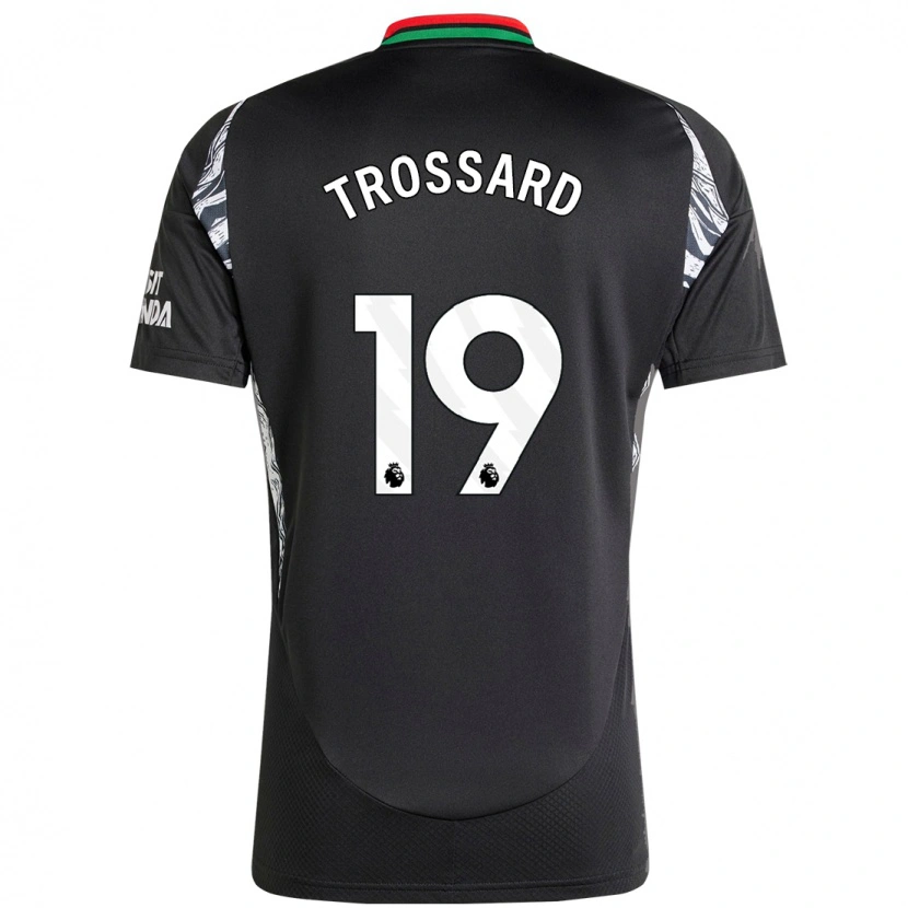 Danxen Dame Leandro Trossard #19 Svart Bortetrøye Drakt Trøye 2024/25 Skjorter T-Skjorte