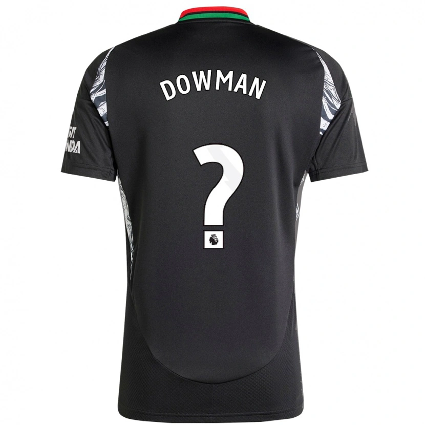 Danxen Dame Max Dowman #0 Svart Bortetrøye Drakt Trøye 2024/25 Skjorter T-Skjorte