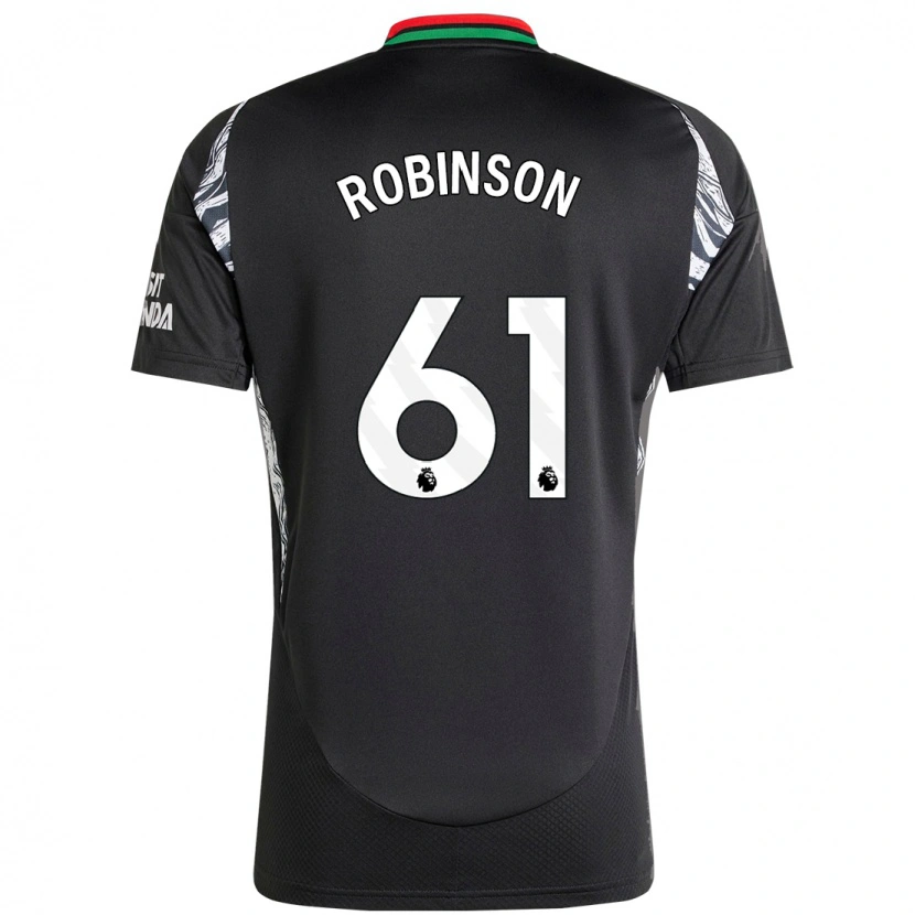 Danxen Dame Josh Robinson #61 Svart Bortetrøye Drakt Trøye 2024/25 Skjorter T-Skjorte